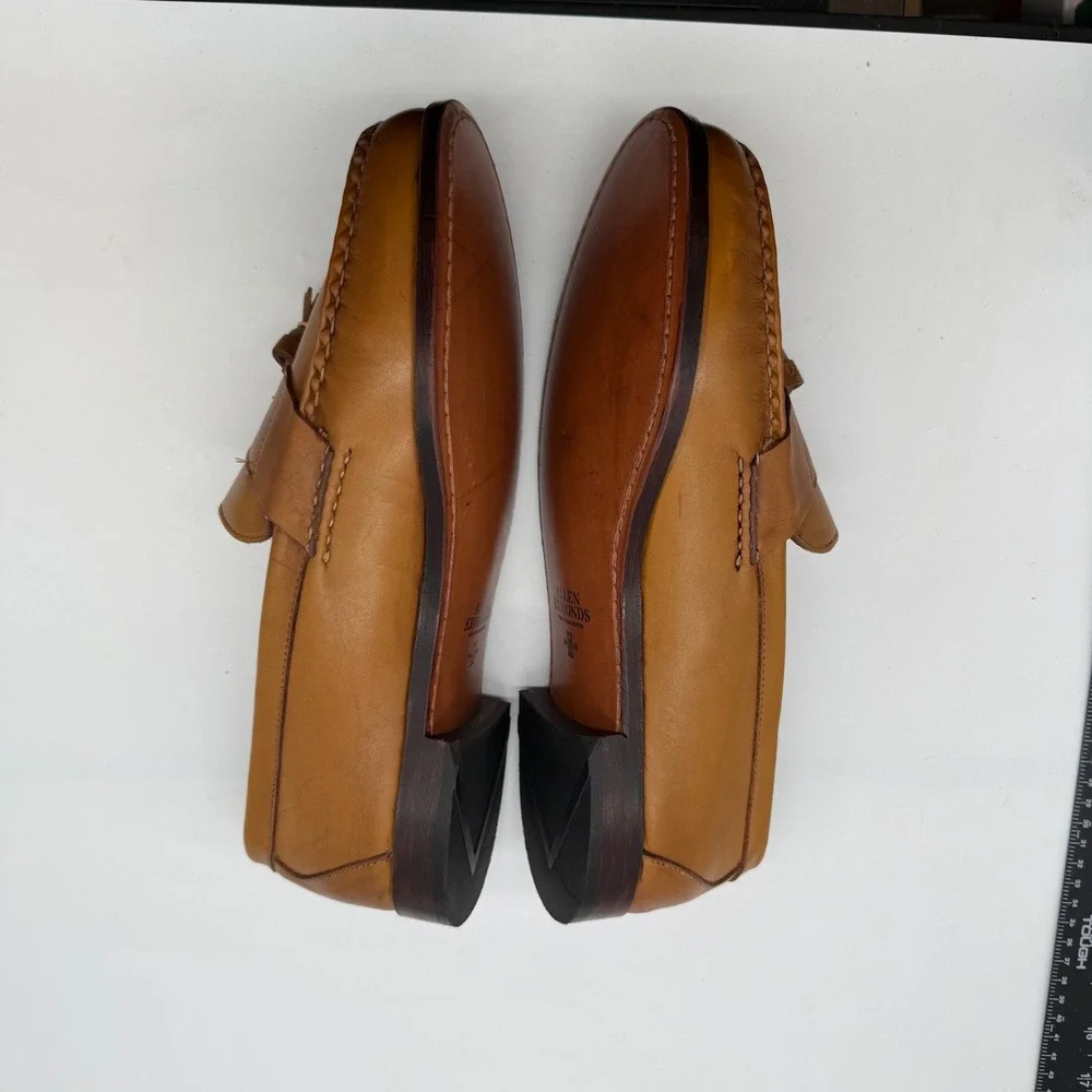 Allen Edmonds Schreier Tan Leather Tassel Loafers Mens 12 B 50192 Dress Shoes